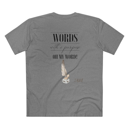 ✅ AU/NZInspirational Vocabulary Tee - 'Words with a Purpose' Graphic Shirt, Motivational Gift, Teacher's Appreciation, Casual Wear, Literary Lovers