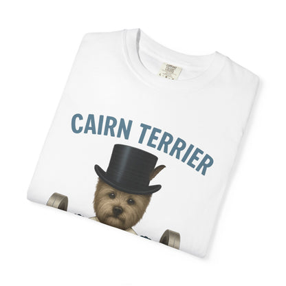 JABU GRIND - CAIRN TERRIER: A Fun, Dog-Loving Gym Tee for NZ & AU Humans JABU© • JustAboutBeingU®