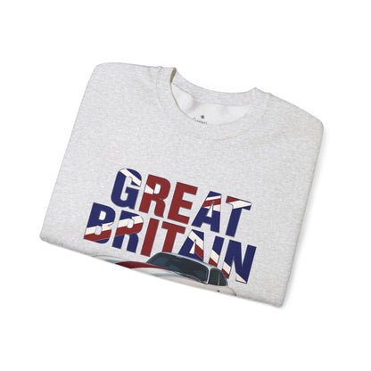 ✅ AU/NZ Great Britain Unisex Sweatshirt - Stylish British Car Design, Perfect for Travel Lovers, Unique Casual Wear.
