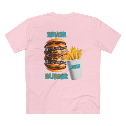 ✅ AU/NZ/COMFORT COLOURS 5001/SMASH BURGER Tee - Fun Foodie T-Shirt for Burger Lovers, Casual Wear, Gift for Foodies, Summer Style, Graphic Tee