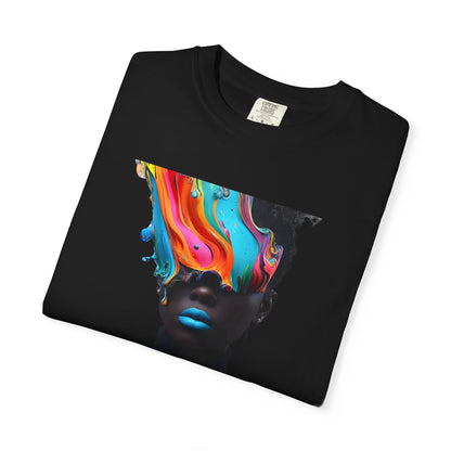 ✅ AU/NZ/Comfort Colours 1717, Fluid Vision Unisex Garment-Dyed T-Shirt - Vibrant Art Tee for Creative Souls-Fluid Vision, Fluid Model