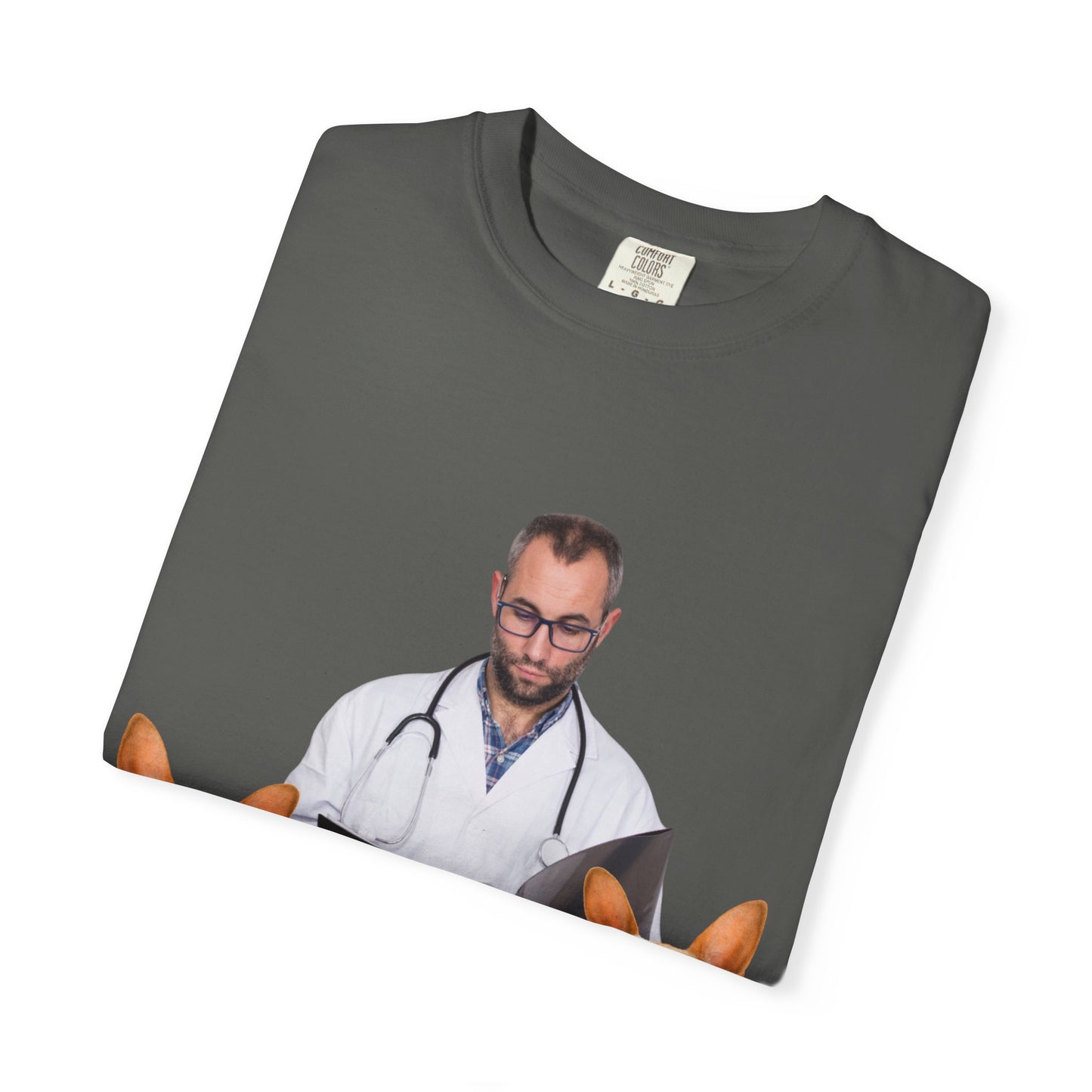 ✅ AU/NZ,Comfort Colours 1717-Funny Dog and Bubble Unisex T-Shirt - Perfect for Pet Lovers Bubbles!