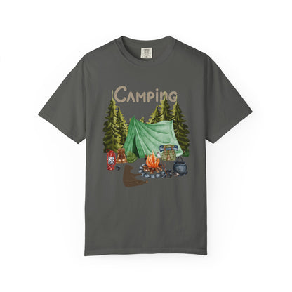 ✅ AU/NZ-Comfort Colours 1717-Camping Adventure Unisex T-Shirt – Embrace Nature with Vintage Design Camping