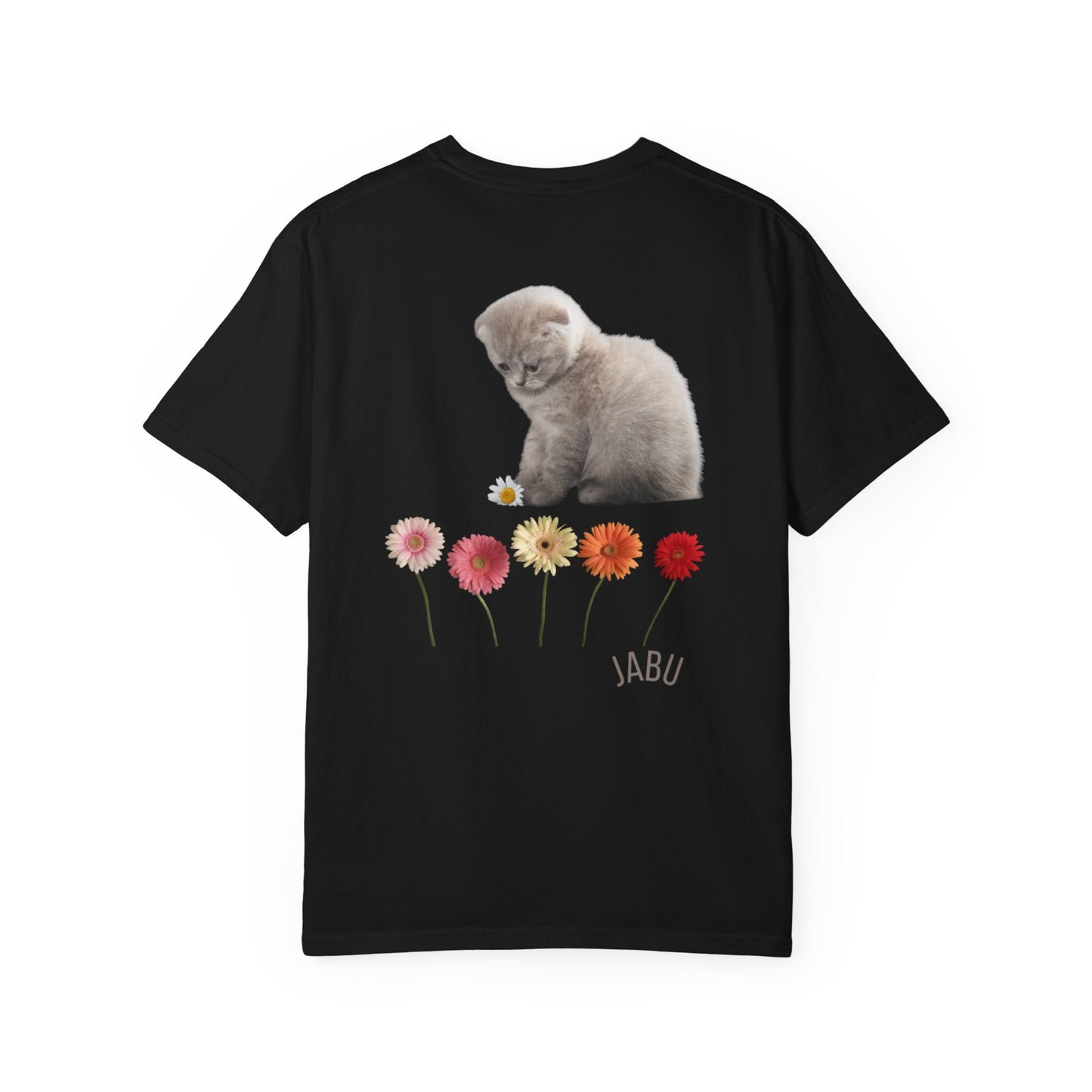 ✅ AU/NZ/Comfort Colours 1717,Cute Cat Floral Unisex T-Shirt - Adorable Gift for Cat Lovers, Summer Casual Tee, Pet Lover Gift, Birthday or Everyday Wear, Just Adorable!