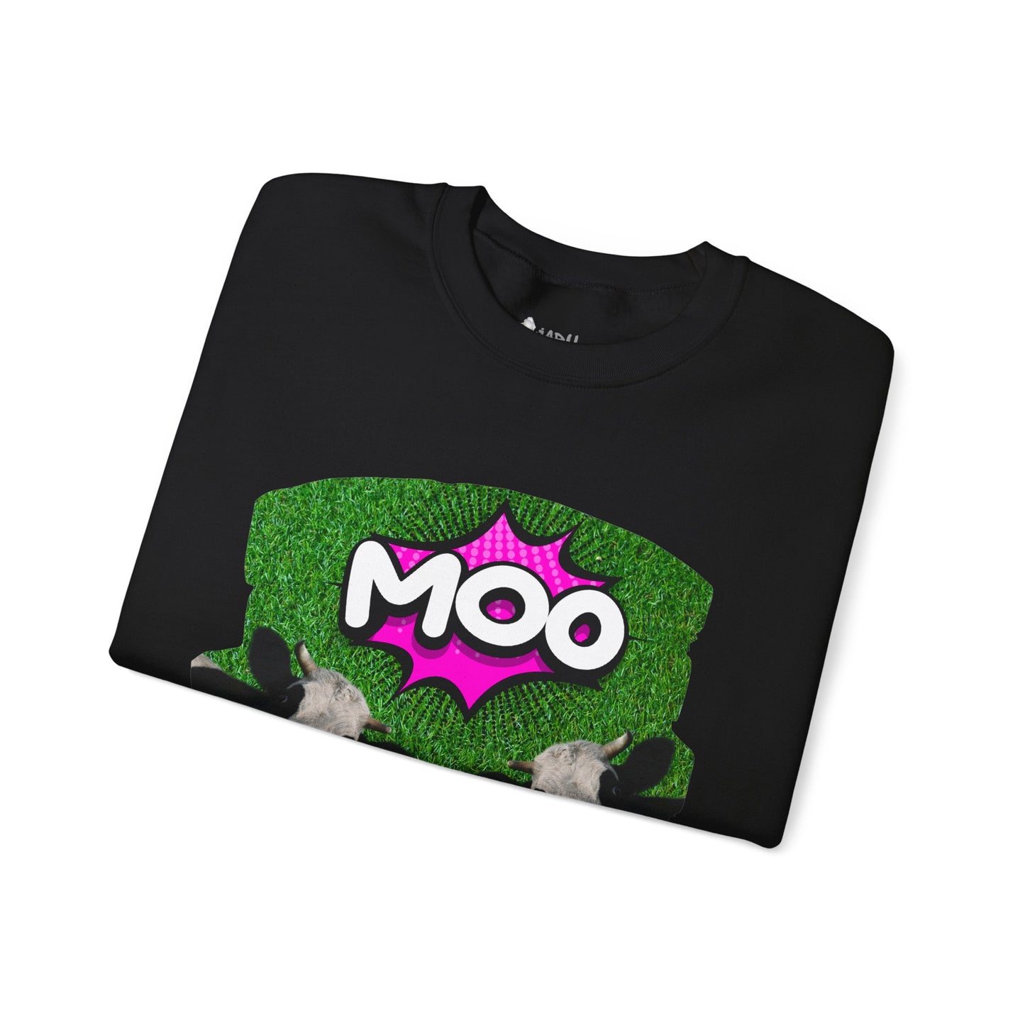✔️ AU/NZ Funny Cow Moo Sweatshirt - Unisex Heavy Blend Crewneck MOO