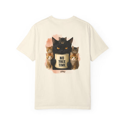 ✅ AU/NZ/Comfort Colours 1717, Unisex Cat Lover T-shirt | Holidays at Home & No Free Time Design Cat Holidays, Love Cats!