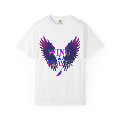 Wing and a Prayer Tee
Built for those who keep pushing, even when the odds aren’t in their favor. The bold neon wings carry that message of hope and drive — a look that’s all attitude, no limits.

JABU© • JustAboutBeingU®