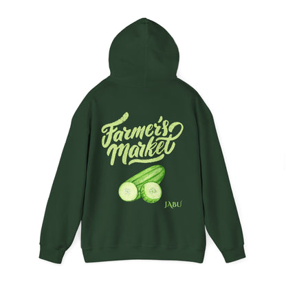 ✅ AU/NZ Farmer's Market Hoodie – Unisex Heavy Blend™ Sweatshirt with Pickle Design