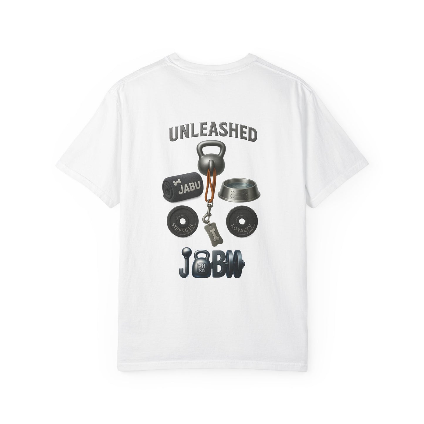 JABU GRIND - STAFFY: A Fun, Dog-Loving Gym Tee for NZ & AU Humans JABU© • JustAboutBeingU®