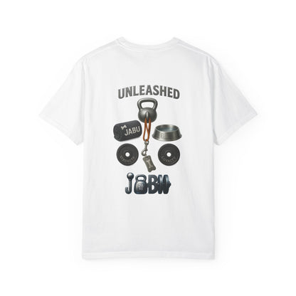 JABU GRIND - STAFFY: A Fun, Dog-Loving Gym Tee for NZ & AU Humans JABU© • JustAboutBeingU®