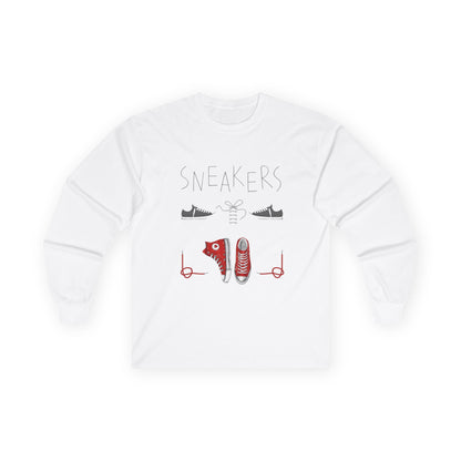 ✅ AU/NZ Sneaker Culture Long Sleeve Tee, Streetwear Apparel, Gift for Sneaker Lovers, Casual Fashion, Unisex Graphic Tee