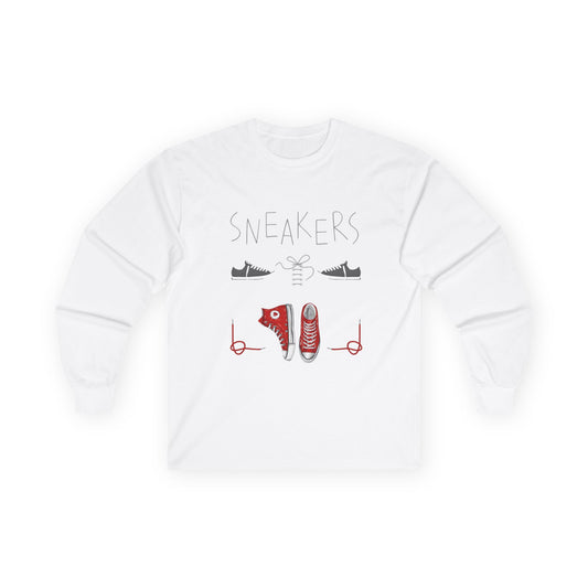 ✅ AU/NZ Sneaker Culture Long Sleeve Tee, Streetwear Apparel, Gift for Sneaker Lovers, Casual Fashion, Unisex Graphic Tee