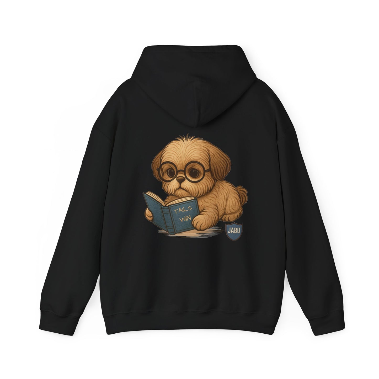✅ AU/NZ Cute Reading Puppy Hoodie, Cozy Pet Lover Sweatshirt, Gift for Dog Owners, Studying at Home Wear, Adorable Animal Sweatshirt