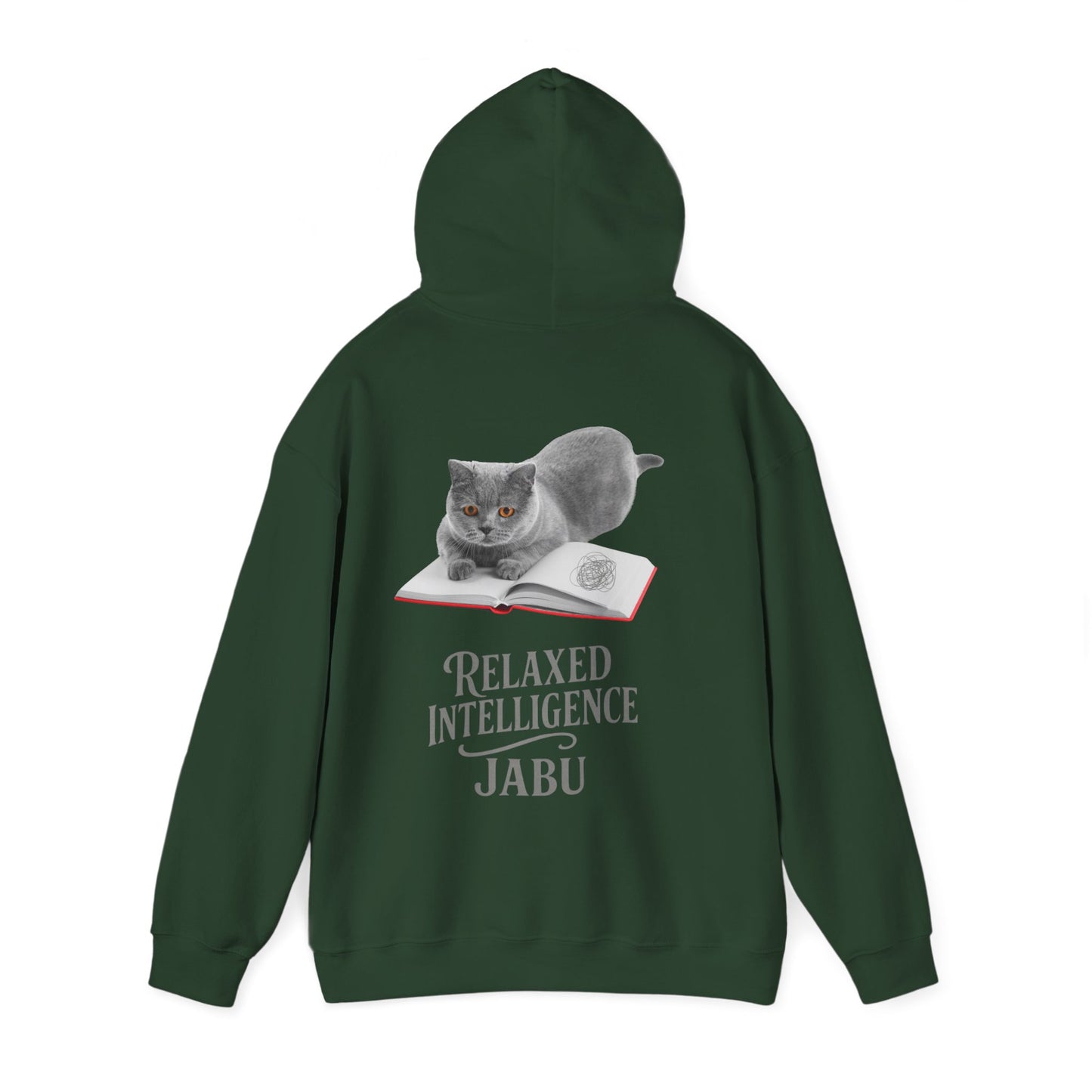 ✅ AU/NZ CATS RELAXED INTELLIGENCE ,Hoodie, Cozy Gift for Cat Lovers, Work from Home Apparel, Casual Wear, Relaxation, British Blue !!