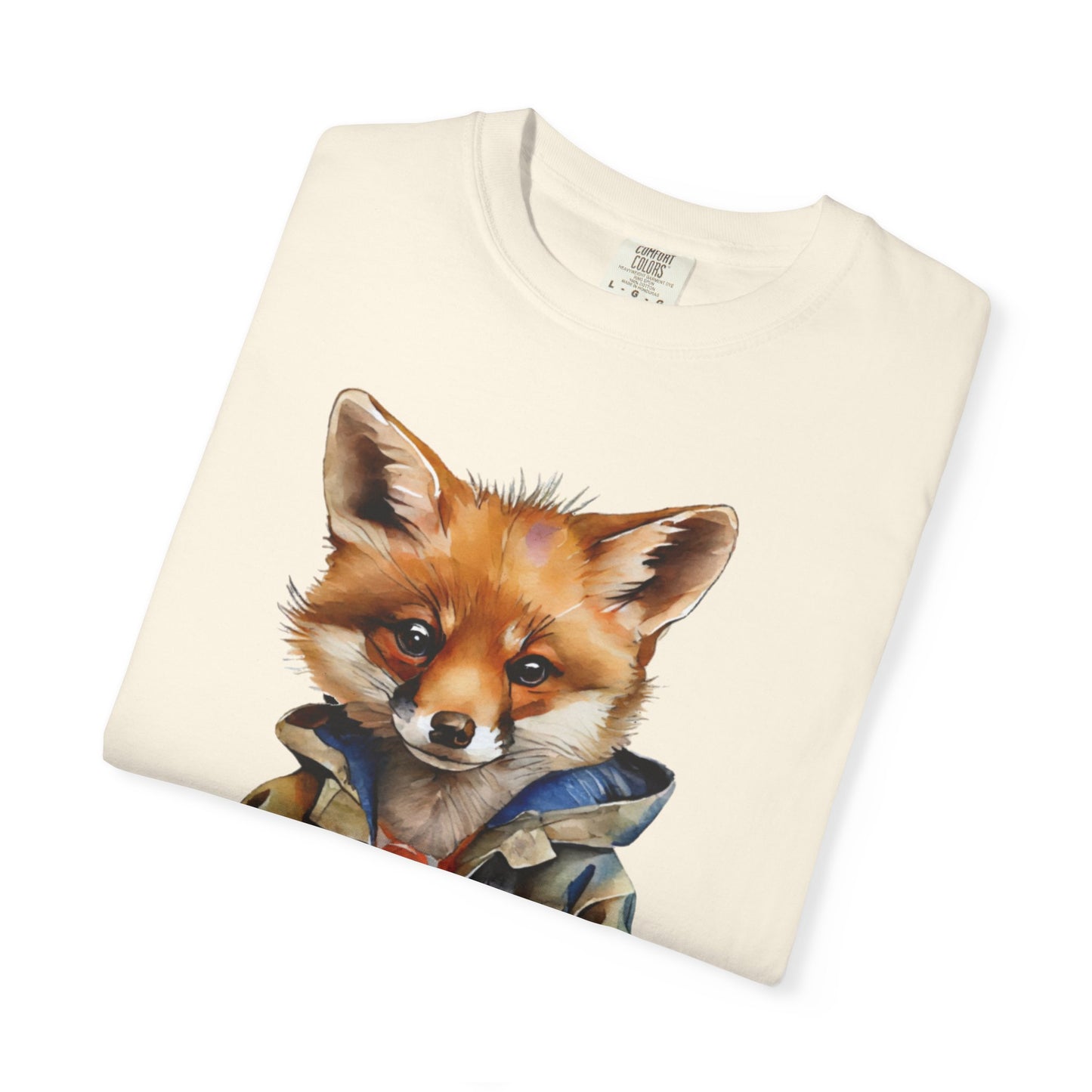 ✅  AU/NZ Clever Fox Unisex Garment-Dyed T-Shirt - Fun Animal Graphic Tee for Creative Souls