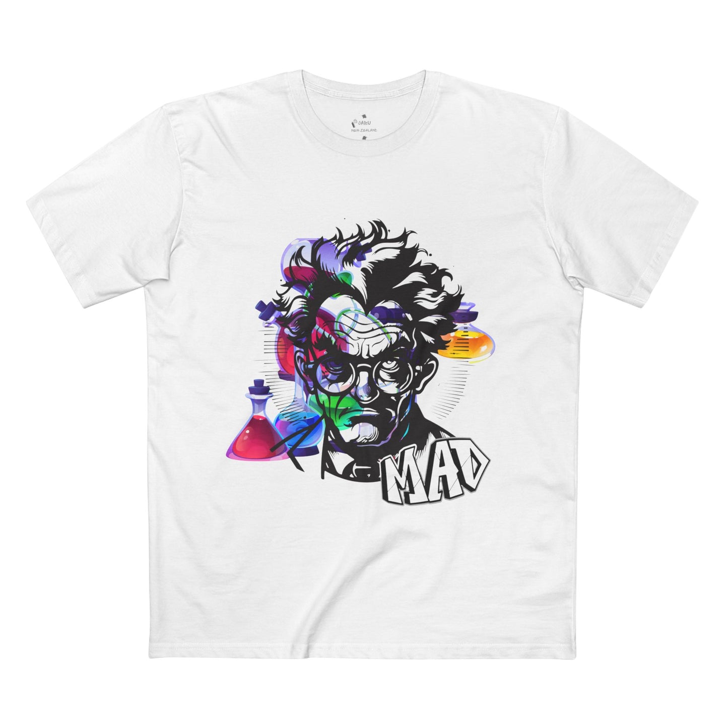 ✅ AU/NZ-As Colour 5001,Mad Scientist Graphic Tee - Fun T-Shirt for Science Lovers, Gift for Birthdays, Halloween, or Everyday Wear, Unique Art Tee, Quirky Fashion