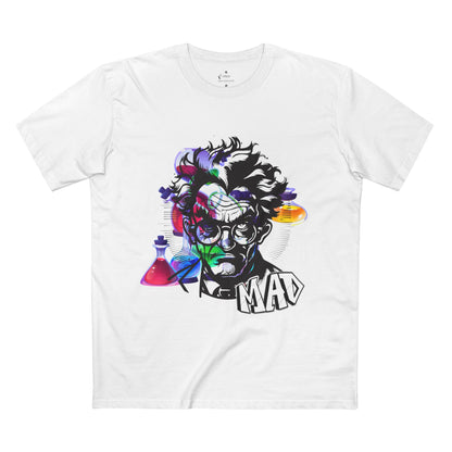 ✅ AU/NZ-As Colour 5001,Mad Scientist Graphic Tee - Fun T-Shirt for Science Lovers, Gift for Birthdays, Halloween, or Everyday Wear, Unique Art Tee, Quirky Fashion