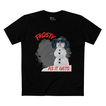 ✅ AU/NZ Frosty Adult Tee, Winter T-Shirt, Holiday Apparel, Funny Christmas Gift, Snowman Tee, Seasonal Fashion