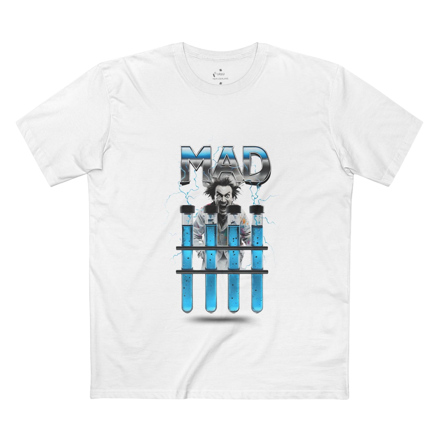 ✅ AU/NZ-As Colour 5001-MAD/TOXIC Graphic Tee, Science Shirt, Quirky Top, Fun Chemistry Apparel, Unisex Adult T-Shirt, MAD SCIENTIST!