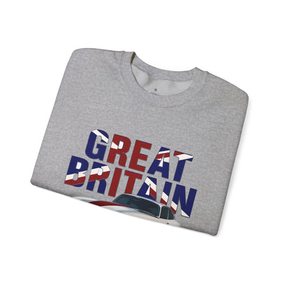 ✅ AU/NZ Great Britain Unisex Sweatshirt - Stylish British Car Design, Perfect for Travel Lovers, Unique Casual Wear.