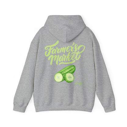 ✅ AU/NZ Farmer's Market Hoodie – Unisex Heavy Blend™ Sweatshirt with Pickle Design