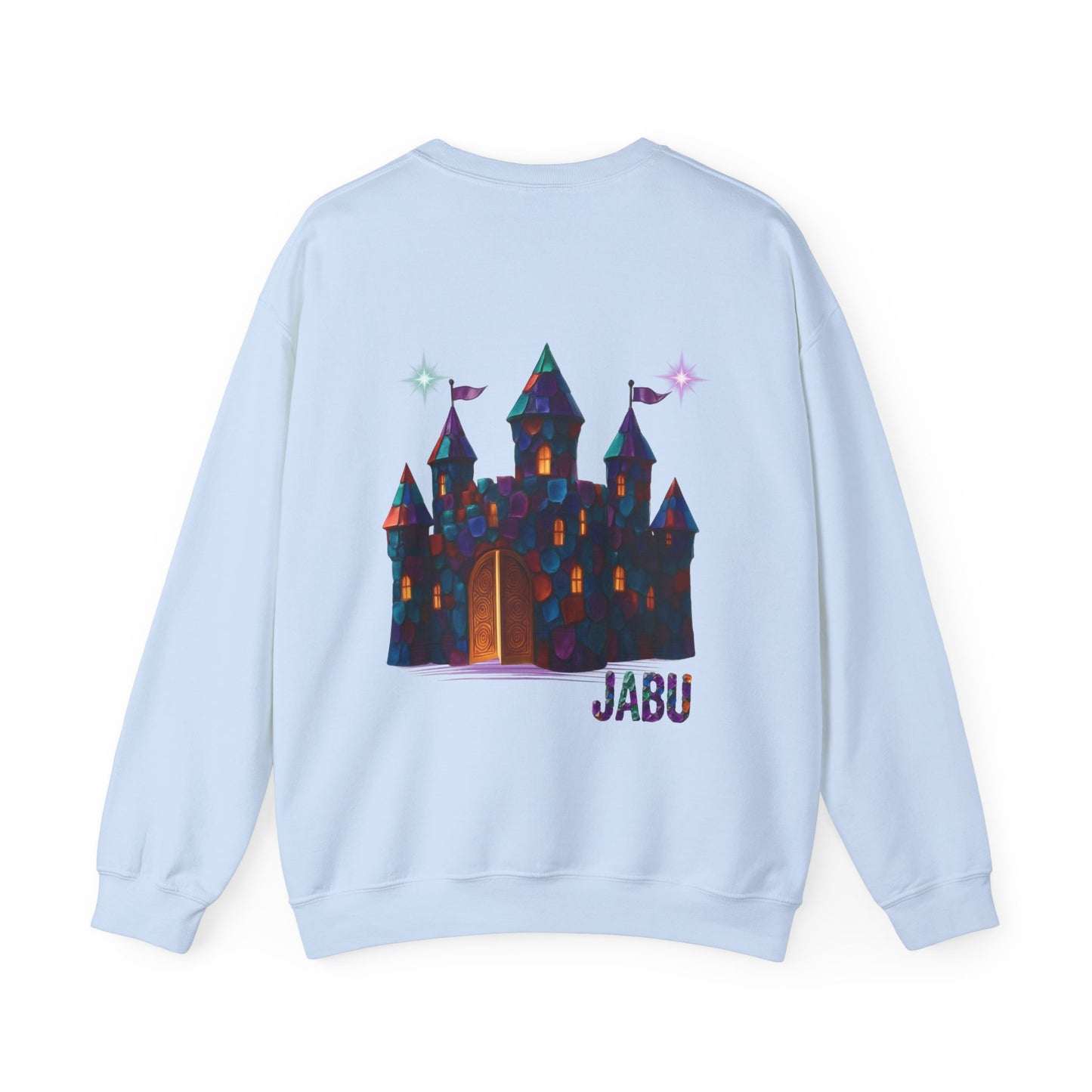 ✅ AU/NZ Magical Crystal Castle Crewneck Sweatshirt, Cozy Unisex Sweater, Crystal Themed Gift, Fun Layering Piece, Perfect for Fall & Winter