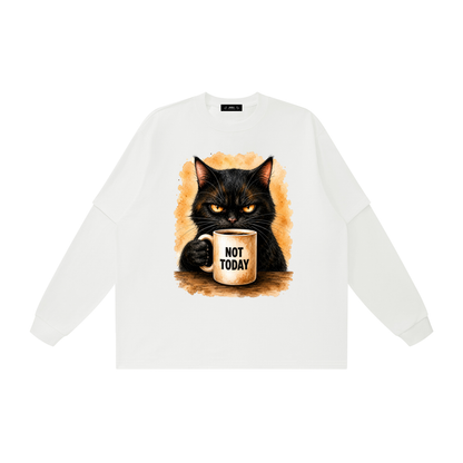 Settle in Spurs Western Graphic Layered Oversized T Shirt