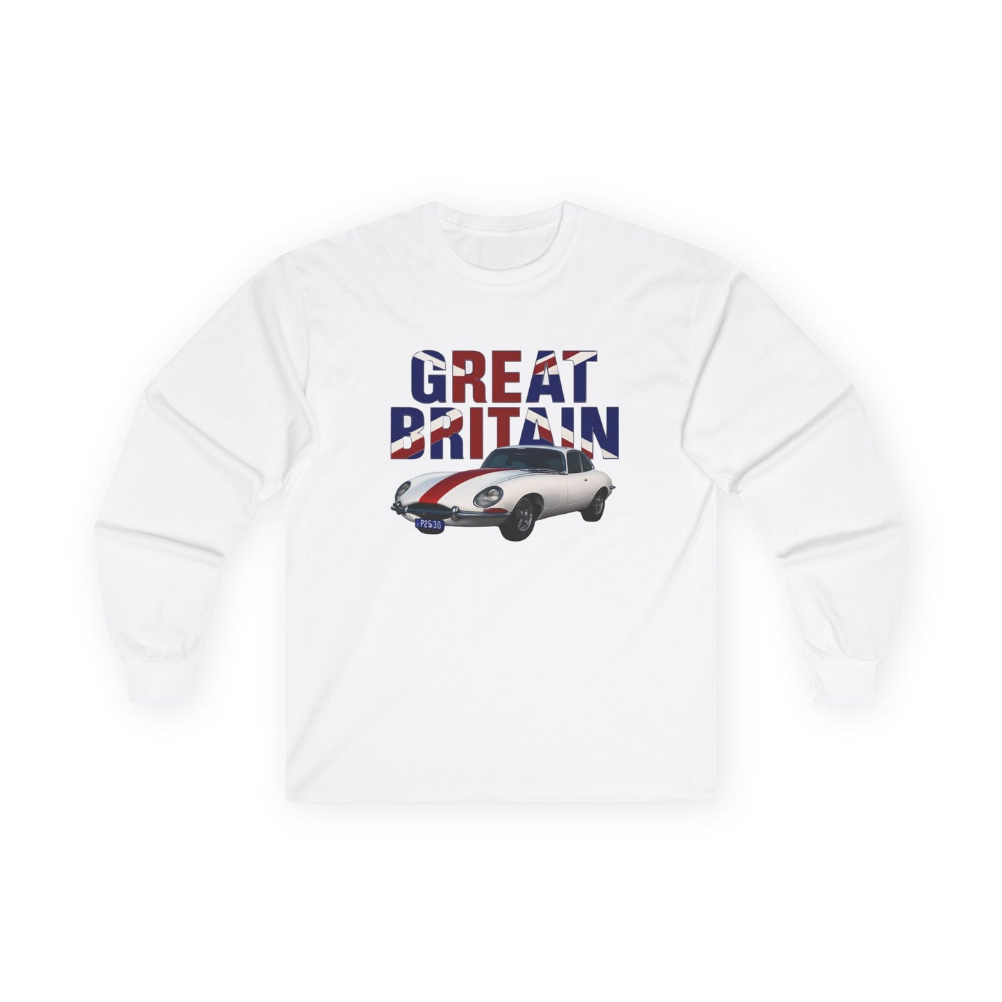 ✅ AU/NZ Great Britain Vintage Car Long Sleeve Tee | Unisex Cotton Shirt | Perfect for Car Lovers, Gifts, Casual Wear, Travel Apparel