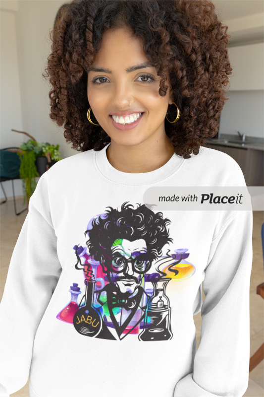 ✅ AU/NZ Mad Scientist Crewneck Sweatshirt – Unisex Heavy Blend™ with Colorful Lab Design MAD