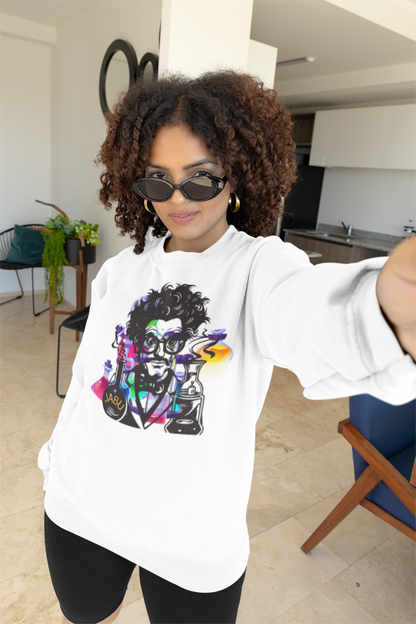 ✅ AU/NZ Mad Scientist Crewneck Sweatshirt – Unisex Heavy Blend™ with Colorful Lab Design MAD