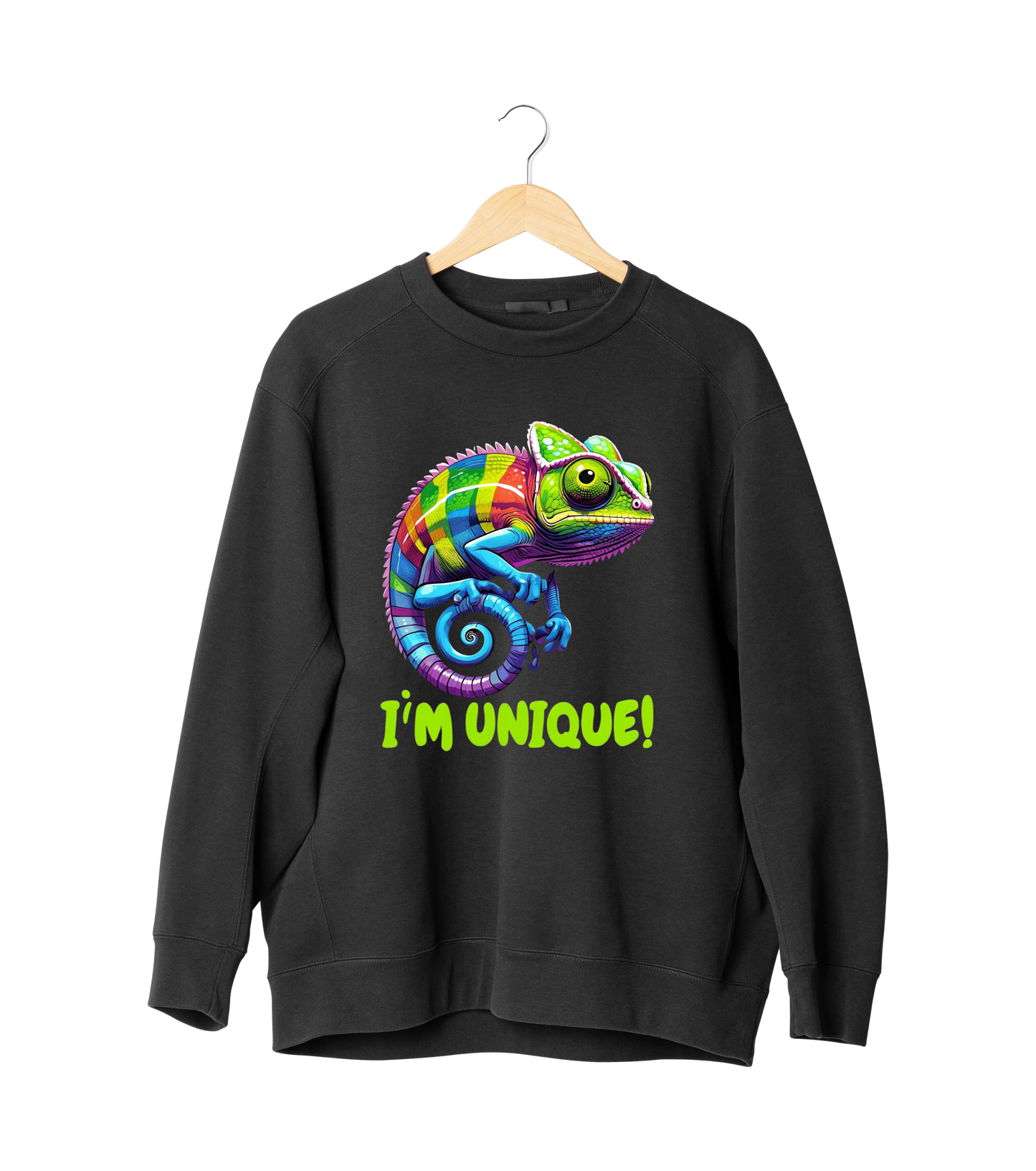 ✅ AU/NZ Colorful Chameleon Sweatshirt - "I'm Unique!"