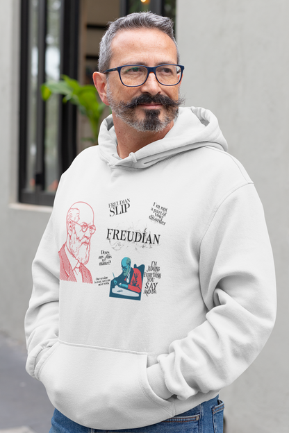 ✅ AU/NZ Freudian Unisex Hooded Sweatshirt - Funny Psychological Humor & Therapy Gift for Psychiatrists or Psychologists!