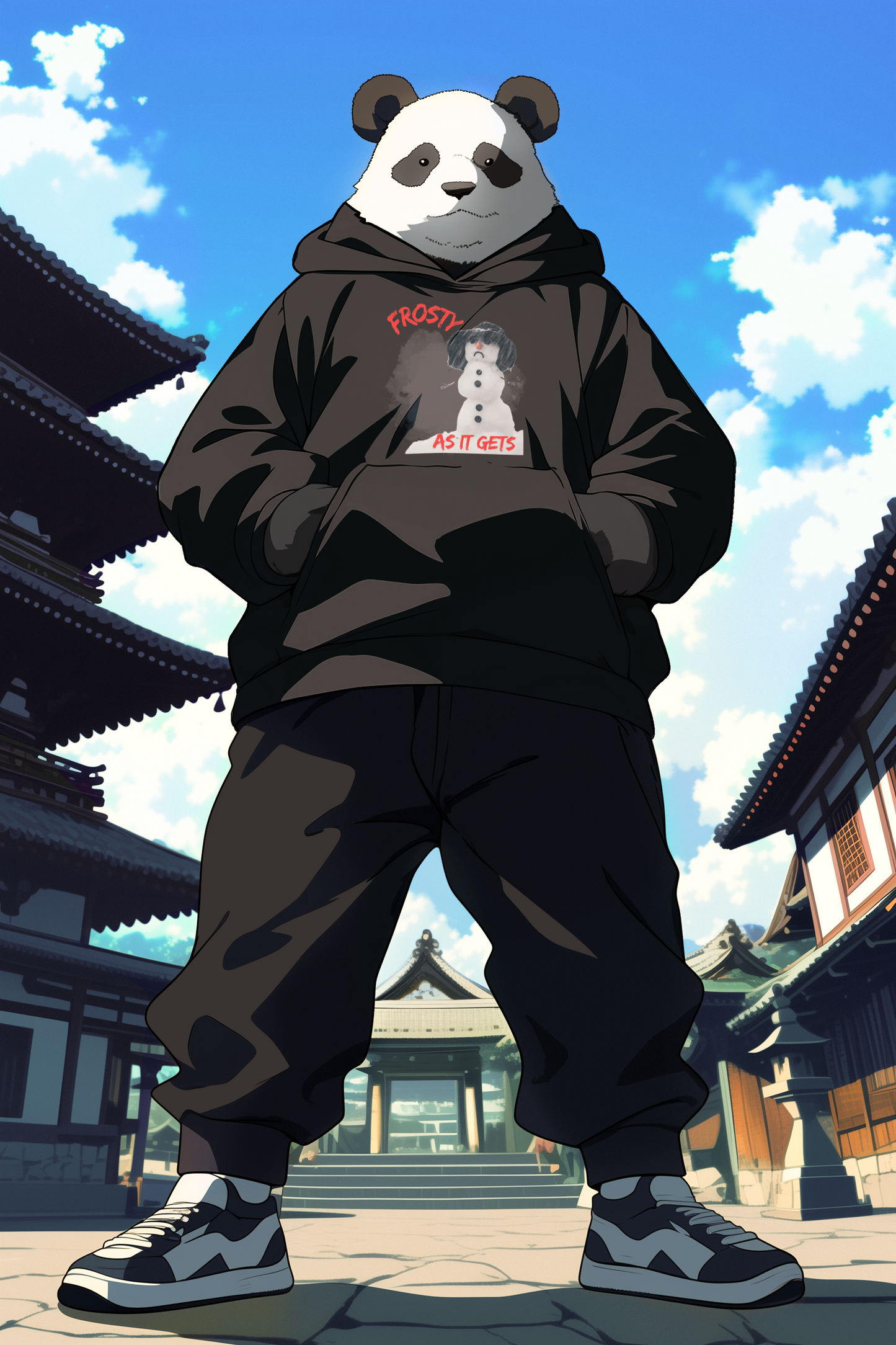 ✅ AU/NZ Frosty Fun Unisex Hooded Sweatshirt - Perfect for Winter Celebrations-Frosty with ATTITUDE!