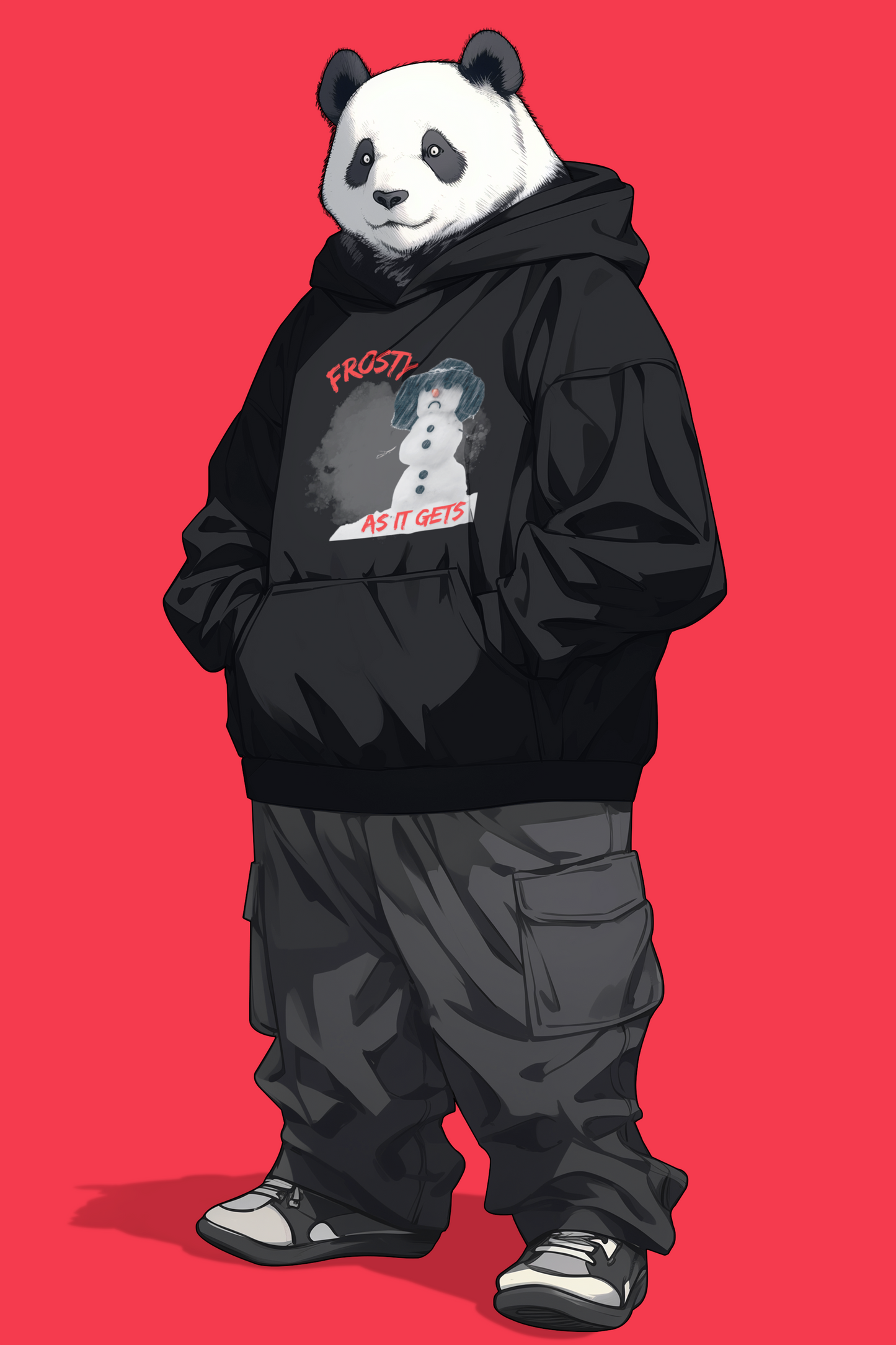 ✅ AU/NZ Frosty Fun Unisex Hooded Sweatshirt - Perfect for Winter Celebrations-Frosty with ATTITUDE!