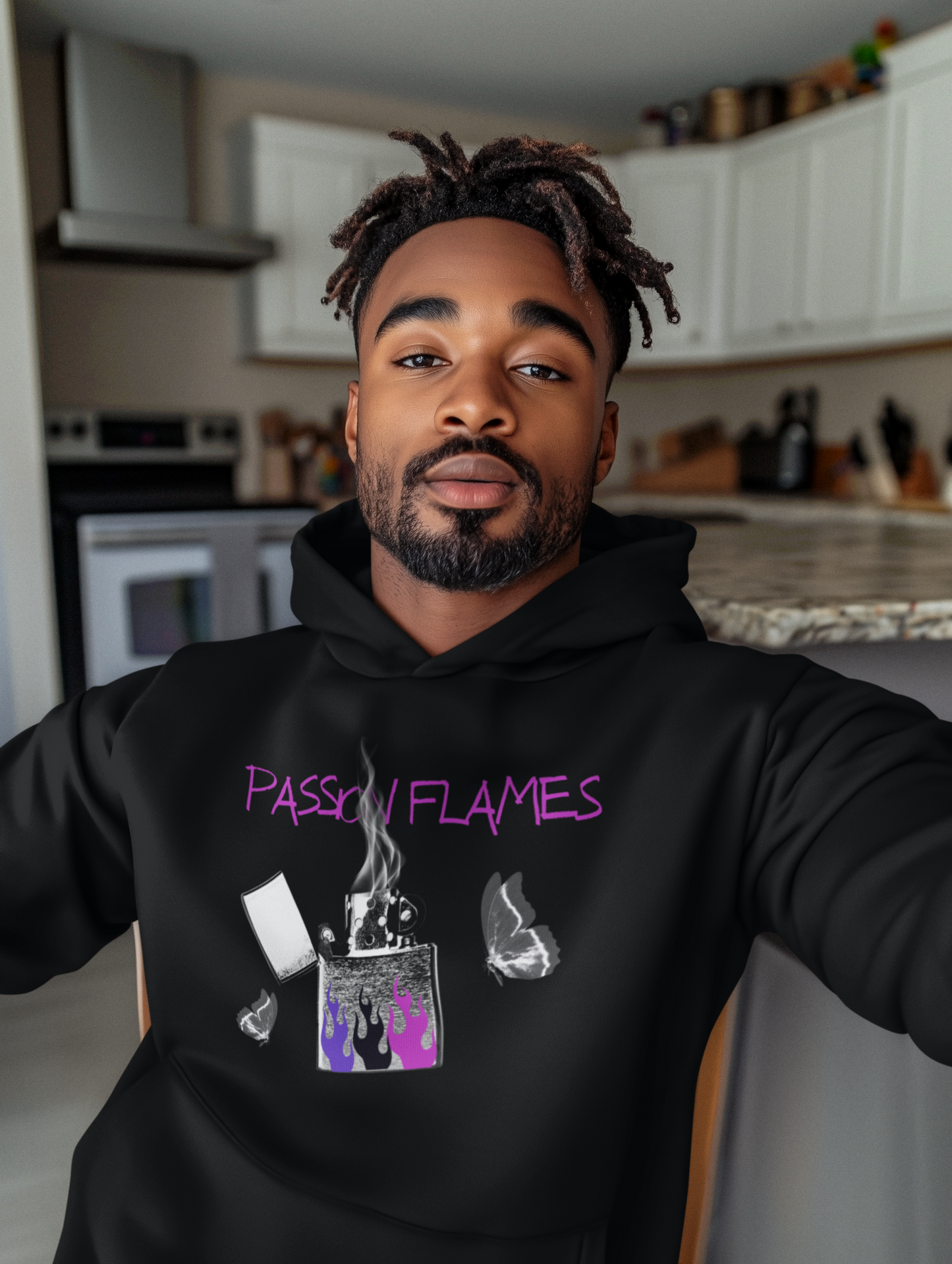 ✅ AU/NZ Passion Flames Unisex Hoodie - Trendy Heavy Blend Sweatshirt FLAMES