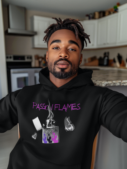 ✅ AU/NZ Passion Flames Unisex Hoodie - Trendy Heavy Blend Sweatshirt FLAMES