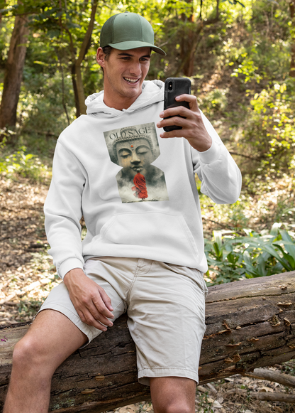 ✅ Serene Buddha Hoodie - Unisex Heavy Blend™ Sweatshirt, Spiritual and Comfortable SAGE