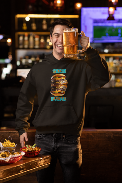 ✅ AU/NZ Smash Burger Hoodie, Fun Foodie Sweatshirt, Unisex Casual Wear, Gift for Chefs, Food Lovers, Trendy Streetwear, SMASH IT!