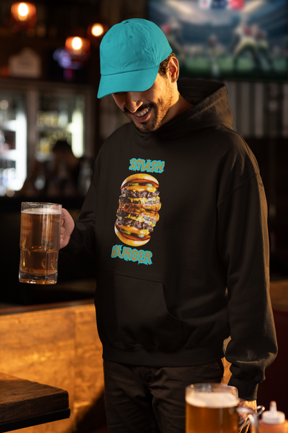 ✅ AU/NZ Smash Burger Hoodie, Fun Foodie Sweatshirt, Unisex Casual Wear, Gift for Chefs, Food Lovers, Trendy Streetwear, SMASH IT!