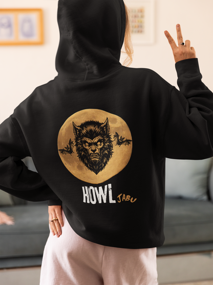 ✅ AU/NZ Witching Hour & Howl Graphic Hoodie - Perfect for Halloween and Cozy Nights HOWL