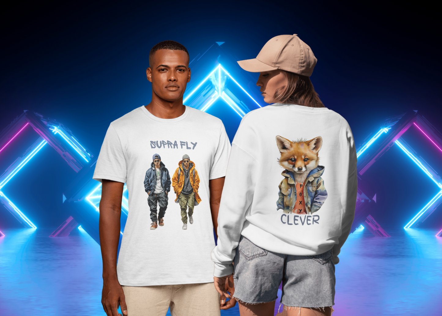 ✅  AU/NZ  Comfort Colours 1717, Unisex Garment-Dyed T-Shirt - Urban Street Style with JABU Graphic Supra Fly