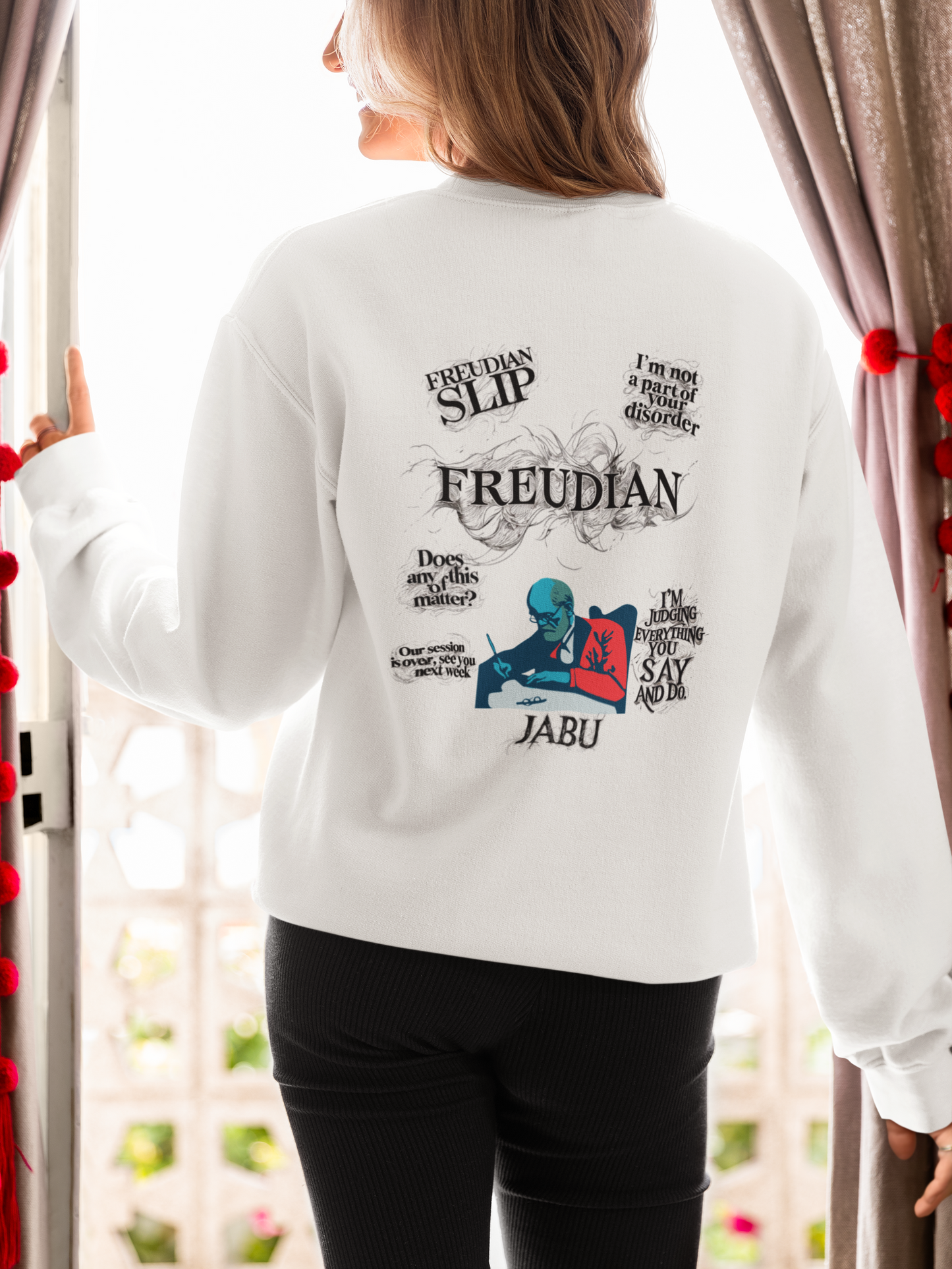 ✅ AU/NZ Freudian Slip Crewneck Sweatshirt - Unisex Psychology Humour-Perfect for Psychiatrists, Psychologists or Inquisitive Minds!