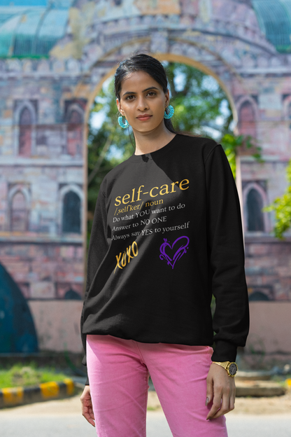 ✅ AU/NZ Self-Care Crewneck Sweatshirt, Unisex Sweatshirt, Affirmation Apparel, Self-Love Gift, Cozy Casual Wear, Mindfulness Clothing