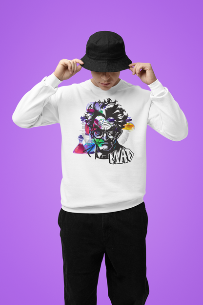 ✅ AU/NZ Mad Scientist Crewneck Sweatshirt – Unisex Heavy Blend™ with Colorful Lab Design MAD SCIENTIST