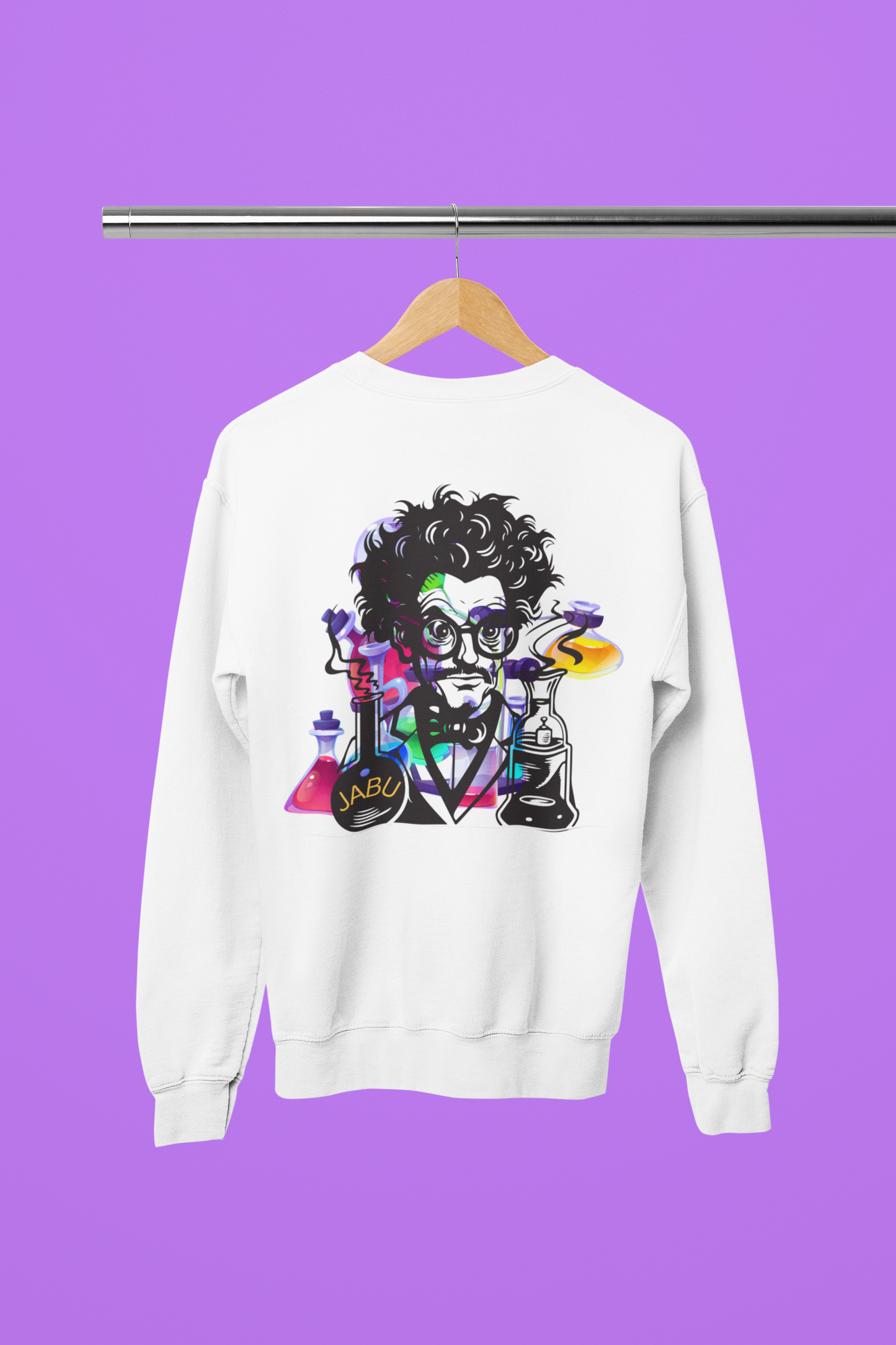 ✅ AU/NZ Mad Scientist Crewneck Sweatshirt – Unisex Heavy Blend™ with Colorful Lab Design MAD SCIENTIST