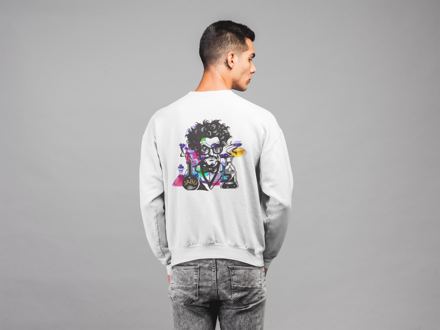 ✅ AU/NZ Mad Scientist Crewneck Sweatshirt – Unisex Heavy Blend™ with Colorful Lab Design MAD SCIENTIST