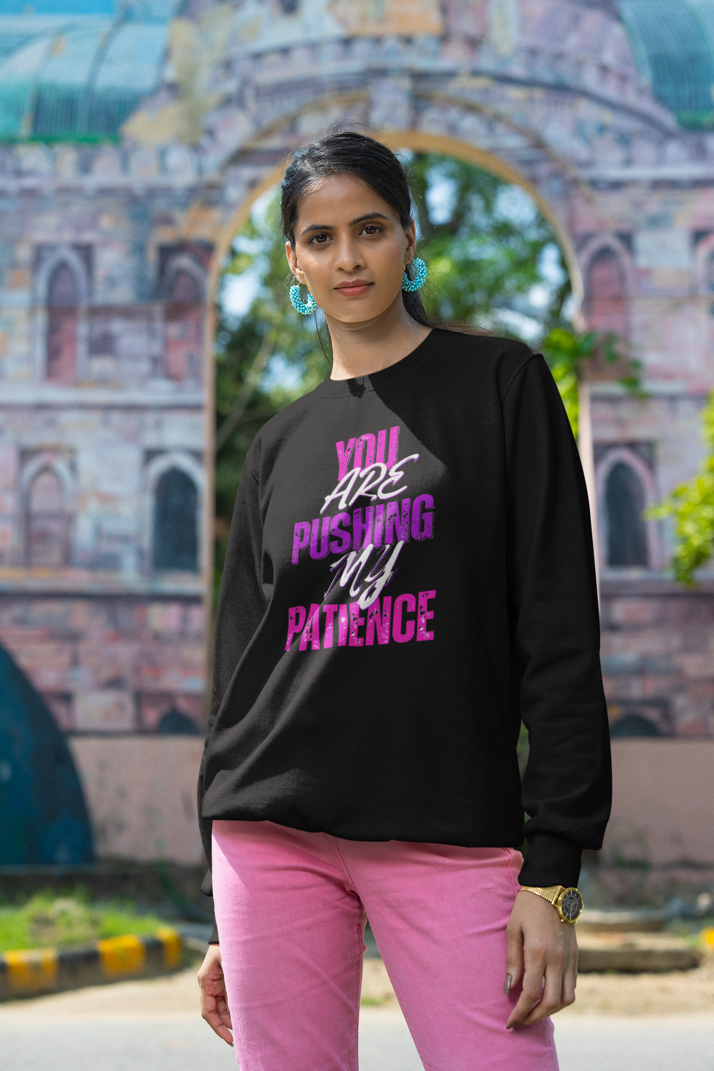 ✅ AU/NZ Patience Pushing Unisex Crewneck Sweatshirt, Antisocial Sweatshirt, Gift for Youself, Cozy Lounge Wear, Back Off Antisocial!