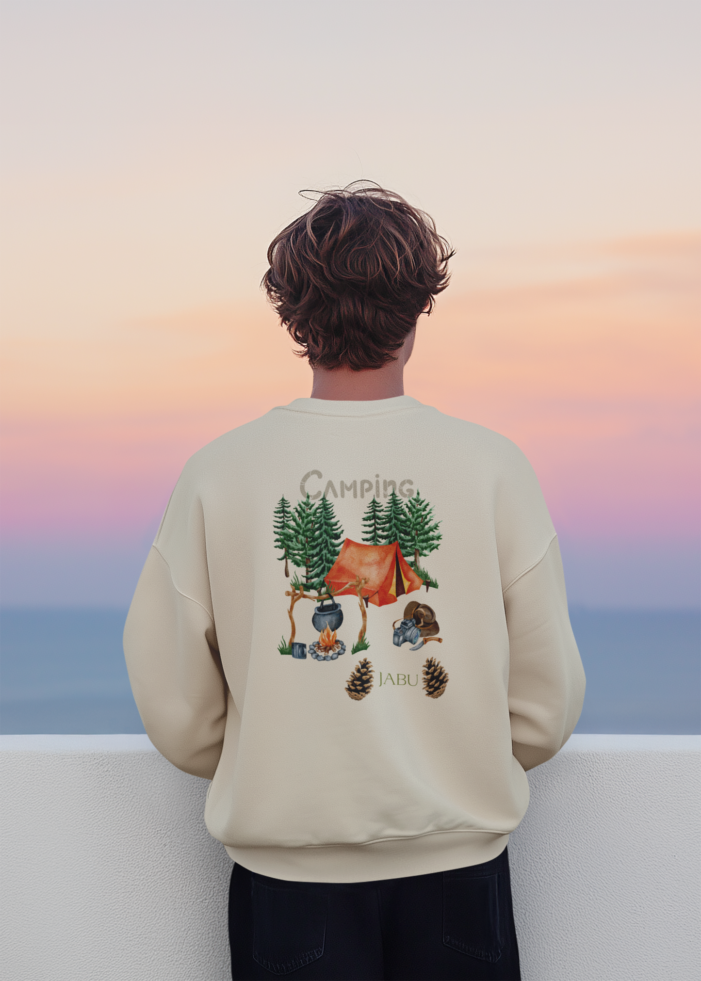 ✅ AU/NZ Cozy Camping Crewneck Sweatshirt - Nature-Inspired Design CAMPING! Back To Nature!
