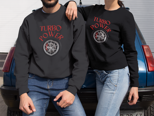 ✅ AU/NZ Turbo Power Sweatshirt, Unisex Car Enthusiast Crewneck, Automotive Gift, Gearhead Apparel, Perfect for Car Shows. Need for SPEED!