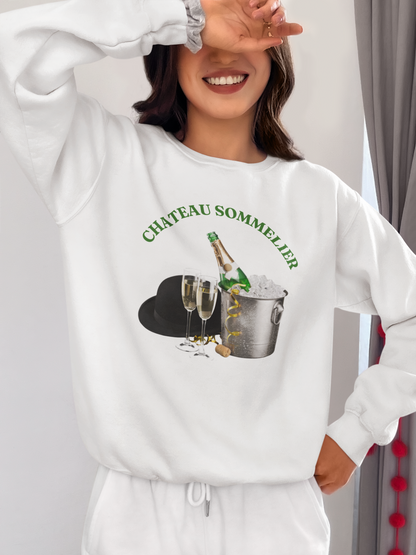 ✅ AU/NZ Chic Wine Lover Sweatshirt - Perfect for Wine Tastings, CHATEAU SOMMELIER!